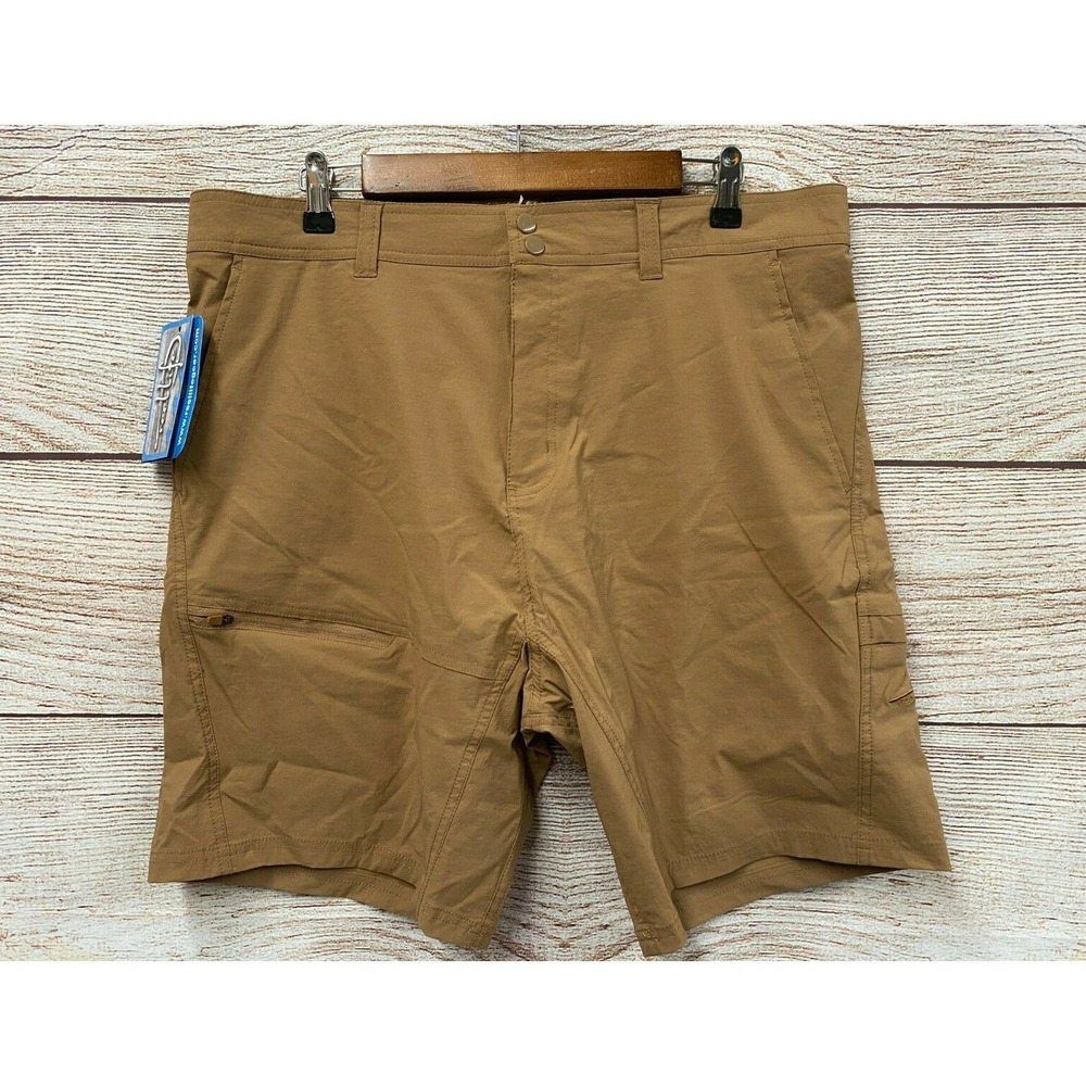Reel Life Fishing Shorts Mens Large (37" Actual Waist) Nylon Stretch Riptide New